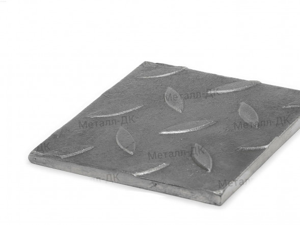 Лист рифлёный 3х1250х2500 с чечевичным рифлением