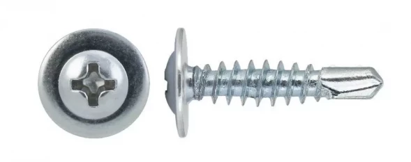 Саморезы для крепления листового металла 4,2х41 мм полусферическая головка, наконечник - сверло