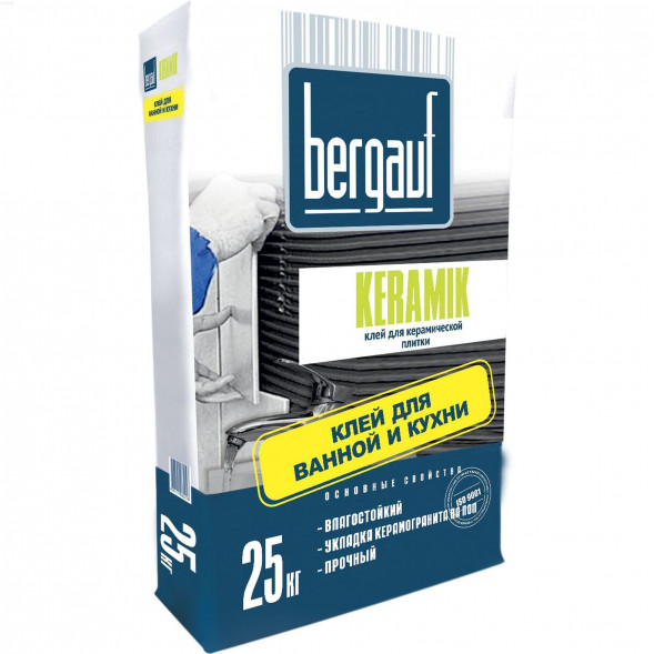 Клей для плитки Bergauf Keramik, 25 кг