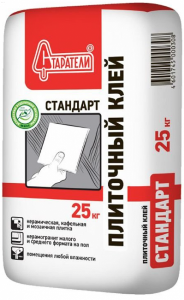 Клей плиточный Старатели (Стандарт), 25 кг
