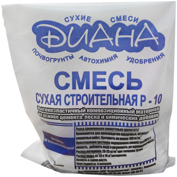 Смесь сухая (песок+цемент) Р-10, Диана, 5 кг