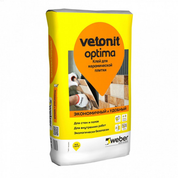 Клей для плитки Weber.Vetonit Optima, 25кг