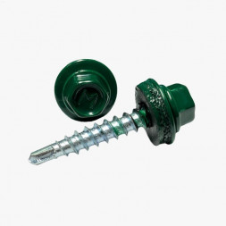 Саморез кровельный по металлу 5,5х1,9 RAL 6005 (250 шт)