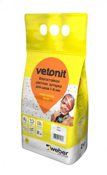 Затирка Weber.Vetonit Decor, медовый, 2кг